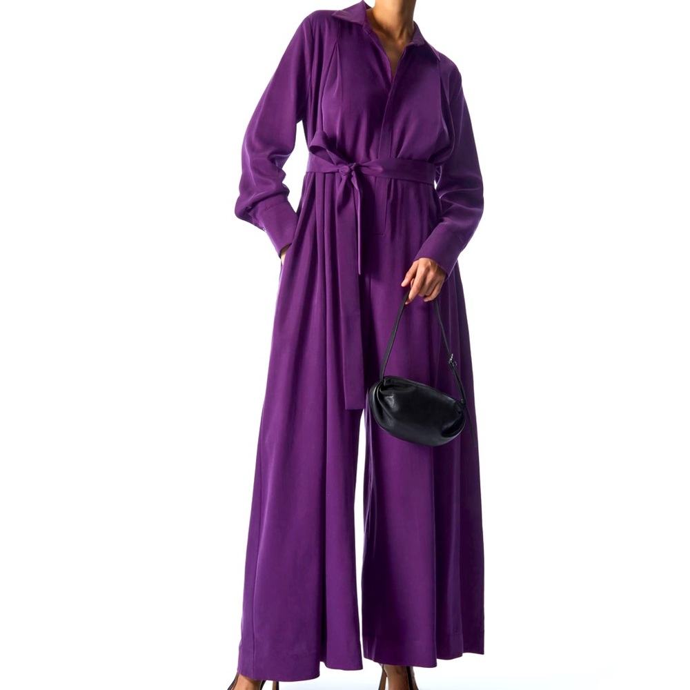 COS Wide Leg Purple Jumpsuit, Size 6 - Brand New w/ Tags - FREE Shipping